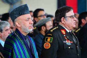 Karzai discusses plans for NATO transition at NMAA graduation